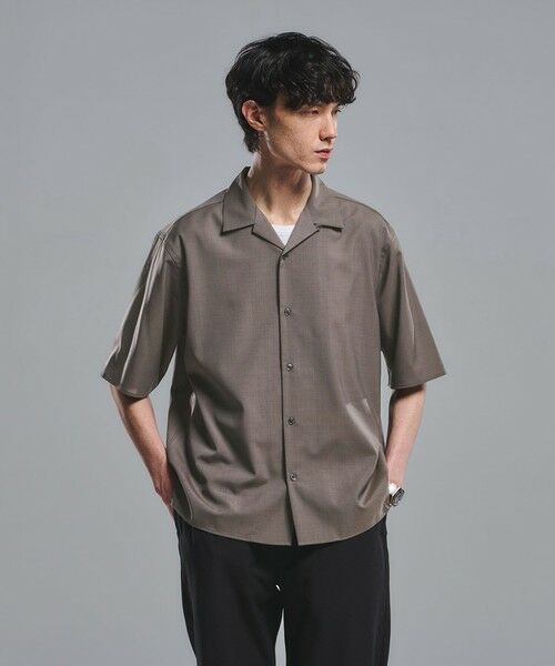 green label relaxing / グリーンレーベル リラクシング シャツ・ブラウス | ウォッシャブルトロ オープンカラー シャツ -ストレッチ- | 詳細4