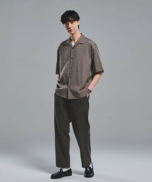 green label relaxing / グリーンレーベル リラクシング シャツ・ブラウス | ウォッシャブルトロ オープンカラー シャツ -ストレッチ- | 詳細5