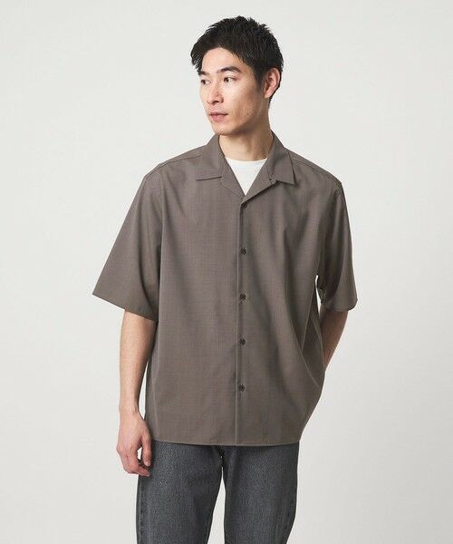 green label relaxing / グリーンレーベル リラクシング シャツ・ブラウス | ウォッシャブルトロ オープンカラー シャツ -ストレッチ- | 詳細6
