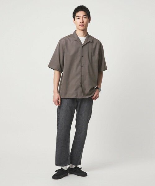 green label relaxing / グリーンレーベル リラクシング シャツ・ブラウス | ウォッシャブルトロ オープンカラー シャツ -ストレッチ- | 詳細7