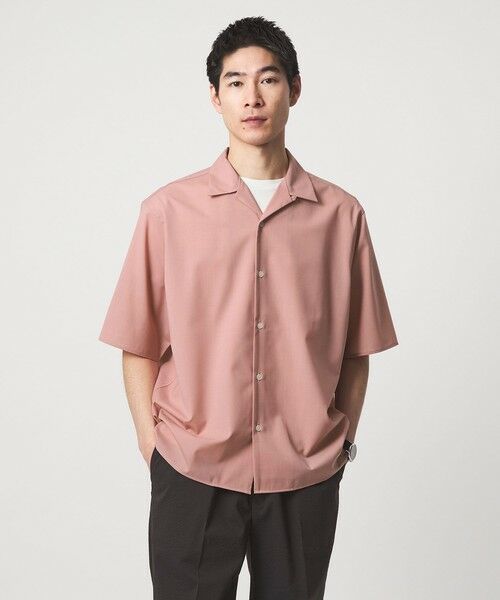 green label relaxing / グリーンレーベル リラクシング シャツ・ブラウス | ウォッシャブルトロ オープンカラー シャツ -ストレッチ- | 詳細12