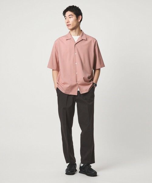 green label relaxing / グリーンレーベル リラクシング シャツ・ブラウス | ウォッシャブルトロ オープンカラー シャツ -ストレッチ- | 詳細13