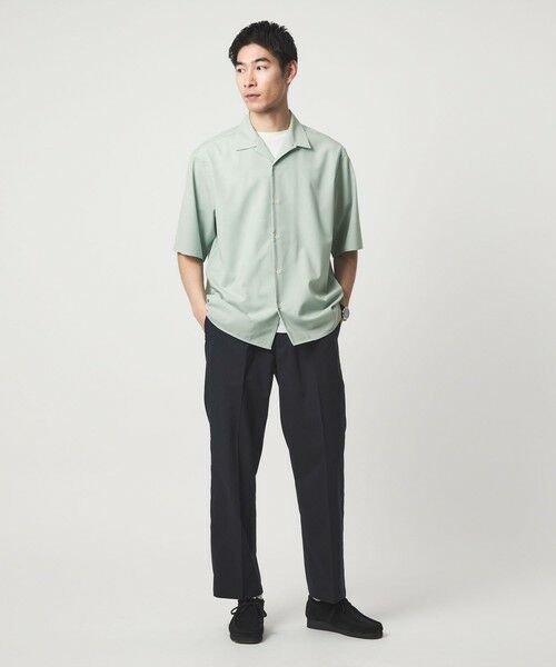 green label relaxing / グリーンレーベル リラクシング シャツ・ブラウス | ウォッシャブルトロ オープンカラー シャツ -ストレッチ- | 詳細17