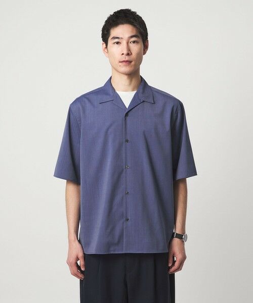 green label relaxing / グリーンレーベル リラクシング シャツ・ブラウス | ウォッシャブルトロ オープンカラー シャツ -ストレッチ- | 詳細23