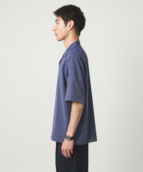 green label relaxing / グリーンレーベル リラクシング シャツ・ブラウス | ウォッシャブルトロ オープンカラー シャツ -ストレッチ- | 詳細24