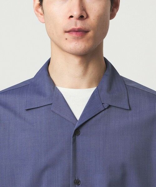 green label relaxing / グリーンレーベル リラクシング シャツ・ブラウス | ウォッシャブルトロ オープンカラー シャツ -ストレッチ- | 詳細26