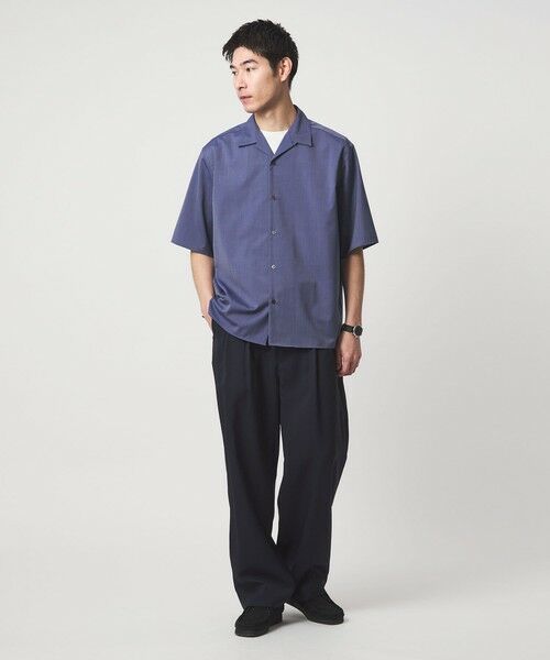 green label relaxing / グリーンレーベル リラクシング シャツ・ブラウス | ウォッシャブルトロ オープンカラー シャツ -ストレッチ- | 詳細22