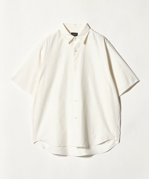 green label relaxing / グリーンレーベル リラクシング シャツ・ブラウス | FINE BASIC スビン オックスフォード ジャストルーズ 半袖 シャツ（WHITE）