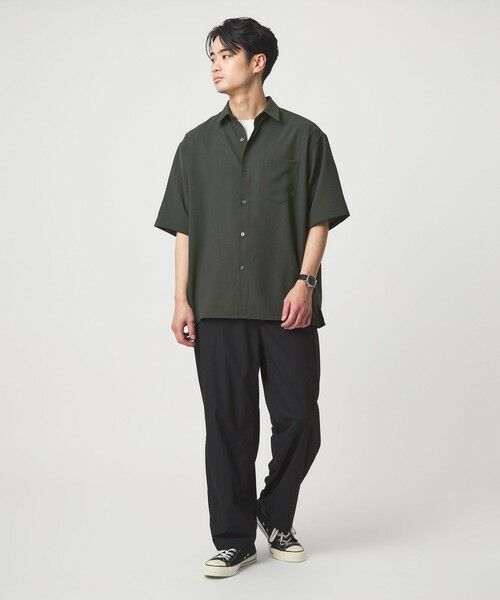 green label relaxing / グリーンレーベル リラクシング シャツ・ブラウス | ワッシャー ポプリン ボックスシルエット 半袖 シャツ | 詳細8