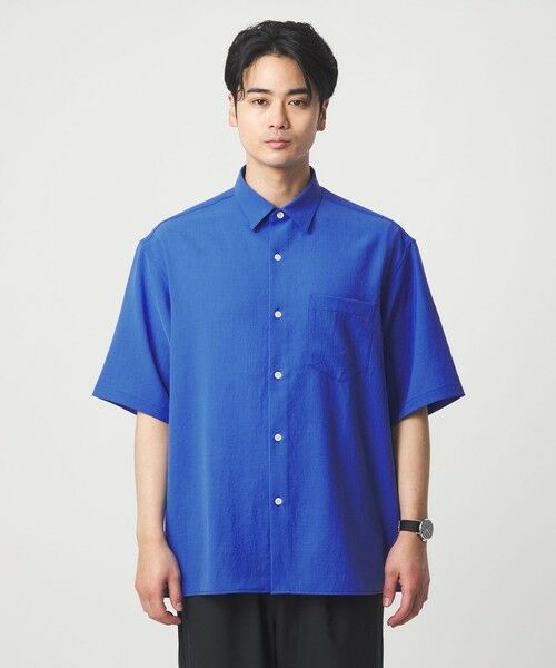 green label relaxing / グリーンレーベル リラクシング シャツ・ブラウス | ワッシャー ポプリン ボックスシルエット 半袖 シャツ | 詳細13