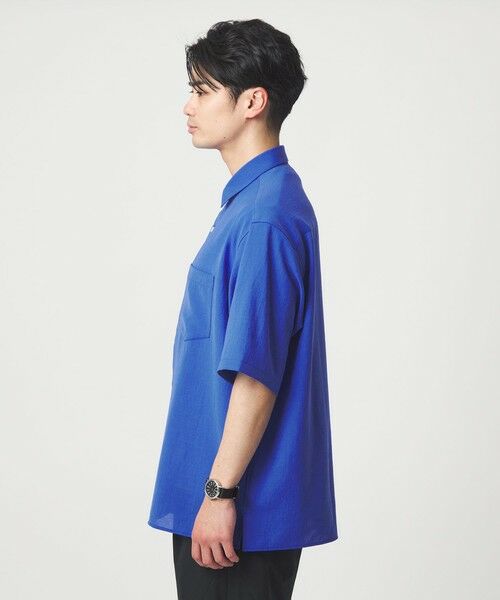 green label relaxing / グリーンレーベル リラクシング シャツ・ブラウス | ワッシャー ポプリン ボックスシルエット 半袖 シャツ | 詳細14