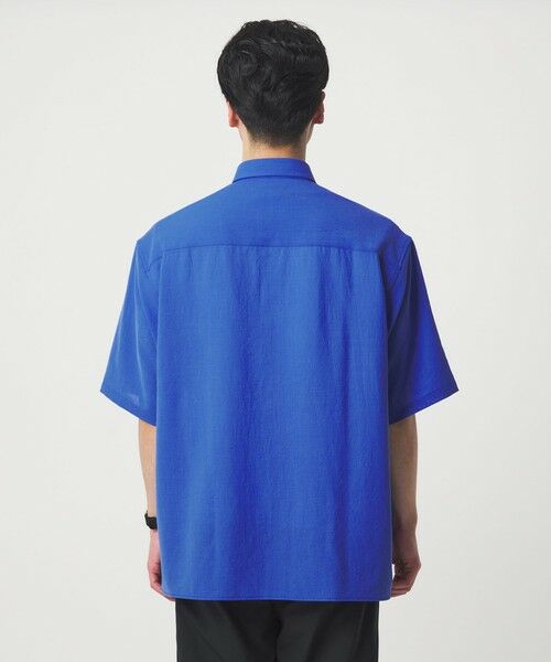 green label relaxing / グリーンレーベル リラクシング シャツ・ブラウス | ワッシャー ポプリン ボックスシルエット 半袖 シャツ | 詳細15