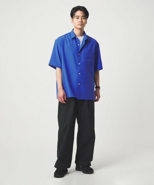 green label relaxing / グリーンレーベル リラクシング シャツ・ブラウス | ワッシャー ポプリン ボックスシルエット 半袖 シャツ | 詳細12