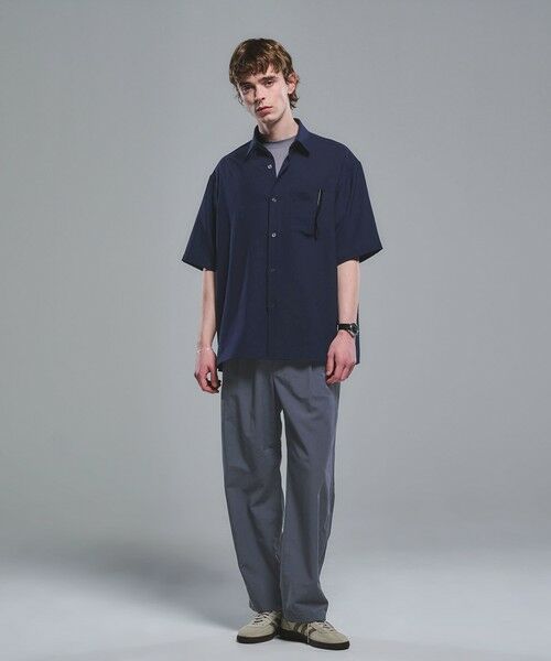 green label relaxing / グリーンレーベル リラクシング シャツ・ブラウス | ワッシャー ポプリン ボックスシルエット 半袖 シャツ | 詳細21