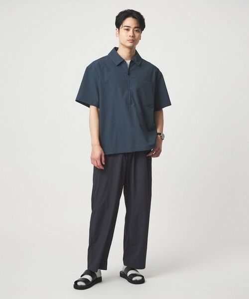 green label relaxing / グリーンレーベル リラクシング シャツ・ブラウス | 【別注】＜Marmot＞ハーフジップ 半袖 シャツ -はっ水- | 詳細14