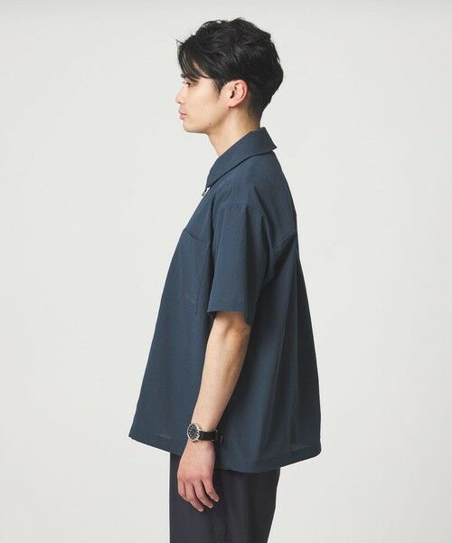 green label relaxing / グリーンレーベル リラクシング シャツ・ブラウス | 【別注】＜Marmot＞ハーフジップ 半袖 シャツ -はっ水- | 詳細16