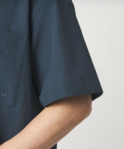 green label relaxing / グリーンレーベル リラクシング シャツ・ブラウス | 【別注】＜Marmot＞ハーフジップ 半袖 シャツ -はっ水- | 詳細19