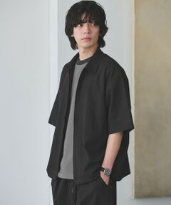 green label relaxing / グリーンレーベル リラクシング シャツ・ブラウス | 【WEB限定】＜GLR or＞ジップ ショートスリーブ 半袖 シャツ -吸水速乾-