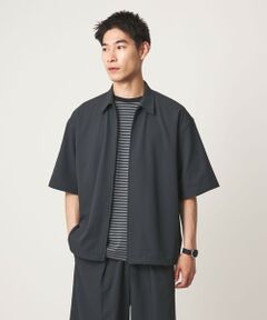 green label relaxing / グリーンレーベル リラクシング シャツ・ブラウス | 【WEB限定】＜GLR or＞ジップ ショートスリーブ 半袖 シャツ -吸水速乾-