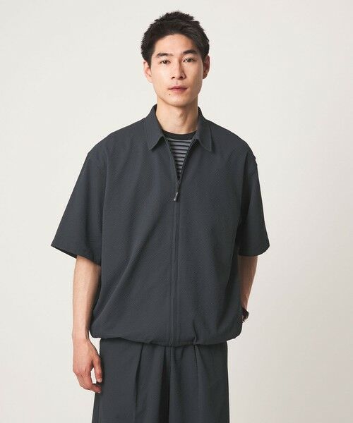 green label relaxing / グリーンレーベル リラクシング シャツ・ブラウス | 【WEB限定】＜GLR or＞ジップ ショートスリーブ 半袖 シャツ -吸水速乾- | 詳細9