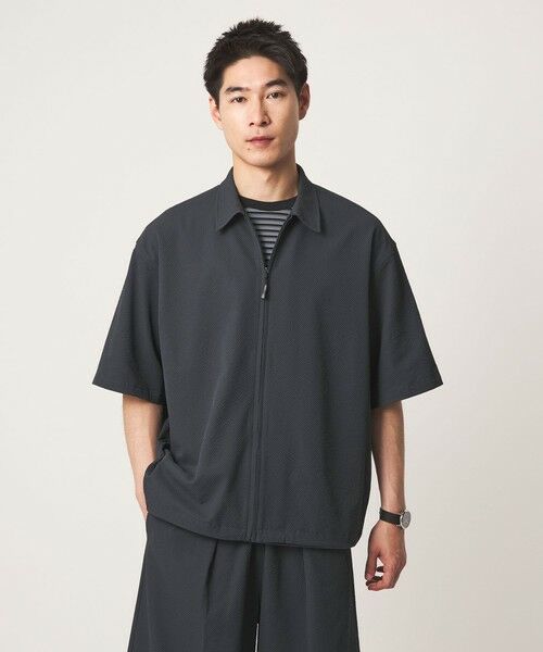 green label relaxing / グリーンレーベル リラクシング シャツ・ブラウス | 【WEB限定】＜GLR or＞ジップ ショートスリーブ 半袖 シャツ -吸水速乾- | 詳細10