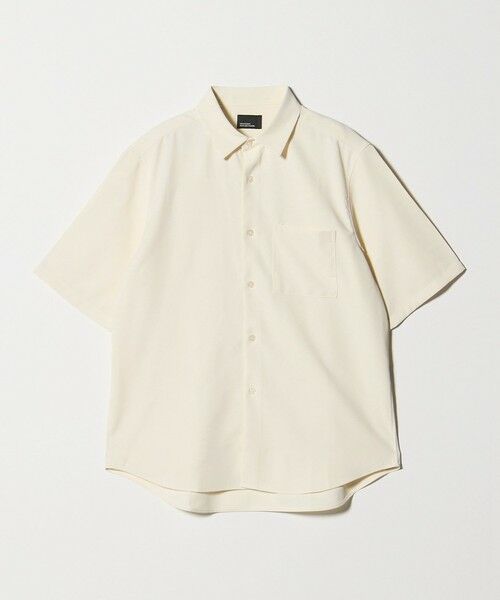 green label relaxing / グリーンレーベル リラクシング シャツ・ブラウス | 【WEB限定】JUST fit ソフト ドレープ 半袖 シャツ（OFF WHITE）