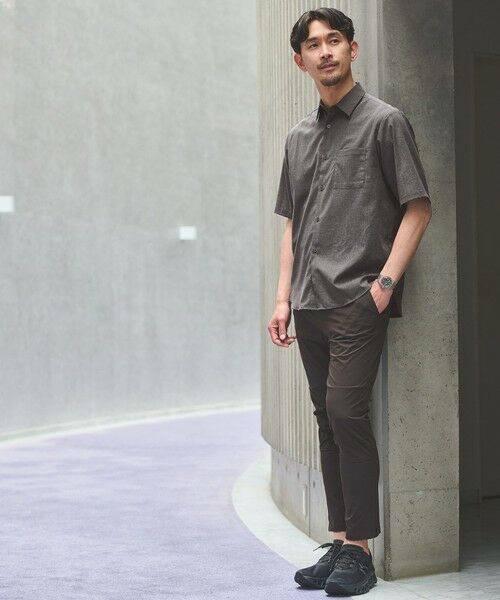 green label relaxing / グリーンレーベル リラクシング シャツ・ブラウス | 【WEB限定】JUST fit ウールライク 半袖 シャツ | 詳細3