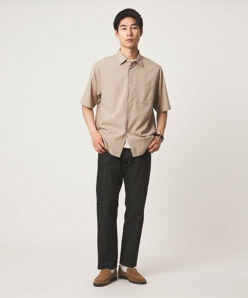 green label relaxing / グリーンレーベル リラクシング シャツ・ブラウス | 【WEB限定】JUST fit ウールライク 半袖 シャツ | 詳細9