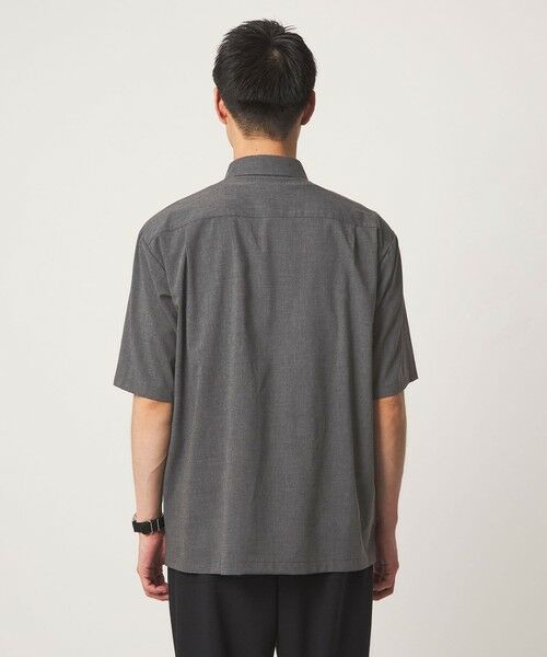 green label relaxing / グリーンレーベル リラクシング シャツ・ブラウス | 【WEB限定】JUST fit ウールライク ボックス シルエット 半袖 シャツ | 詳細8