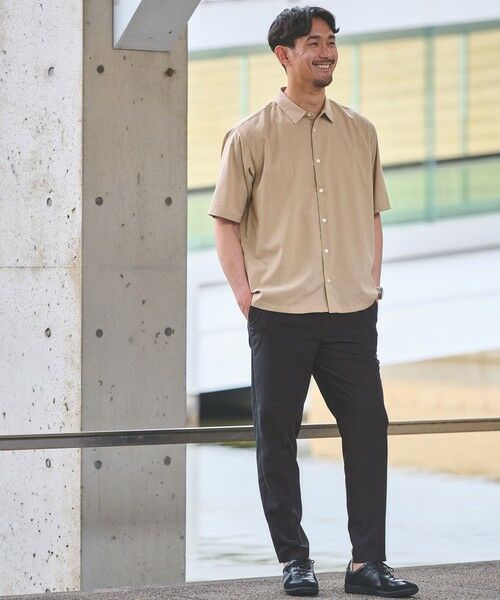 green label relaxing / グリーンレーベル リラクシング シャツ・ブラウス | 【WEB限定】JUST fit ウールライク ボックス シルエット 半袖 シャツ | 詳細7