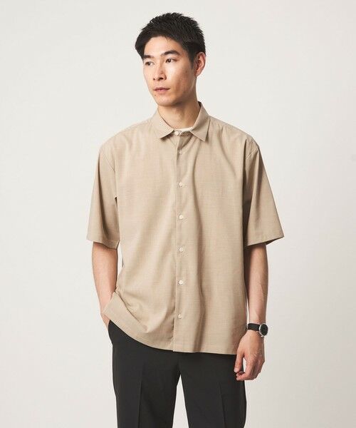green label relaxing / グリーンレーベル リラクシング シャツ・ブラウス | 【WEB限定】JUST fit ウールライク ボックス シルエット 半袖 シャツ | 詳細13