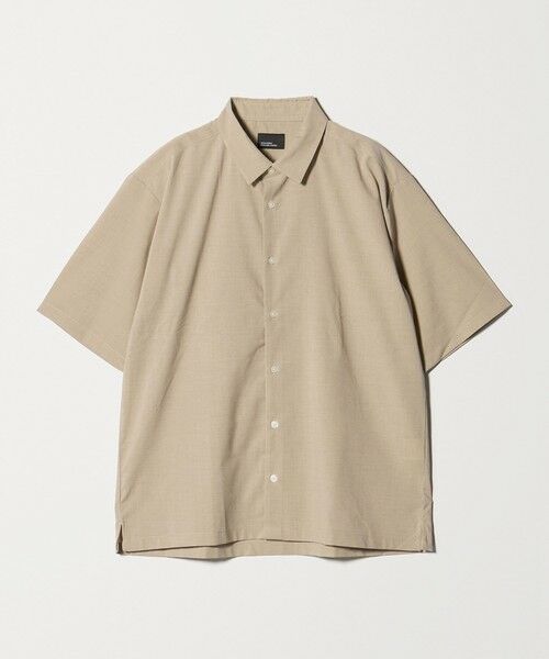 green label relaxing / グリーンレーベル リラクシング シャツ・ブラウス | 【WEB限定】JUST fit ウールライク ボックス シルエット 半袖 シャツ（MOCA）