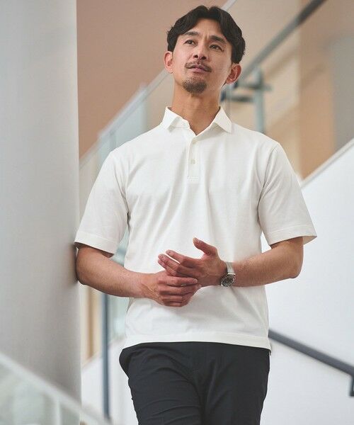 green label relaxing / グリーンレーベル リラクシング ポロシャツ | 【WEB限定】JUST fit デイリー ドライ カッタウェイ 半袖 ポロシャツ -吸水速乾・抗菌-（WHITE）