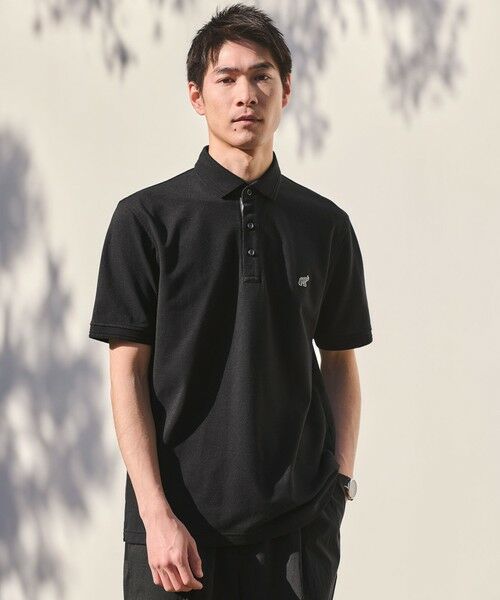 green label relaxing / グリーンレーベル リラクシング ポロシャツ | 【WEB限定】ドライクリーン 半袖 ポロシャツ -吸水速乾・抗菌-（BLACK）