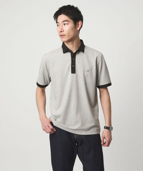 green label relaxing / グリーンレーベル リラクシング ポロシャツ | 【WEB限定】ドライクリーン 半袖 ポロシャツ -吸水速乾・抗菌-（MD.GRAY）