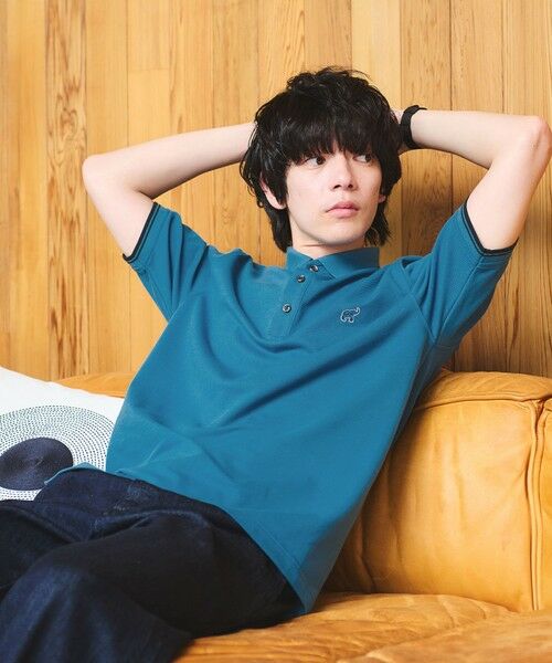 green label relaxing / グリーンレーベル リラクシング ポロシャツ | 【WEB限定】ドライクリーン 半袖 ポロシャツ -吸水速乾・抗菌-（TURQUOISE）