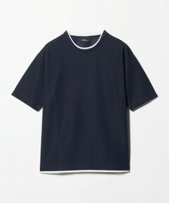 green label relaxing / グリーンレーベル リラクシング Tシャツ | 【WEB限定】JUST fit フェイクレイヤード Tシャツ カットソー -吸水速乾・抗菌-