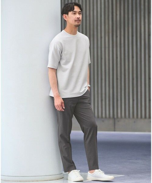 green label relaxing / グリーンレーベル リラクシング Tシャツ | 【WEB限定】JUST fit フェイクレイヤード Tシャツ カットソー -吸水速乾・抗菌- | 詳細1