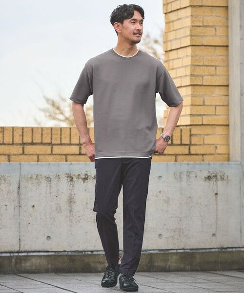 green label relaxing / グリーンレーベル リラクシング Tシャツ | 【WEB限定】JUST fit フェイクレイヤード Tシャツ カットソー -吸水速乾・抗菌- | 詳細3