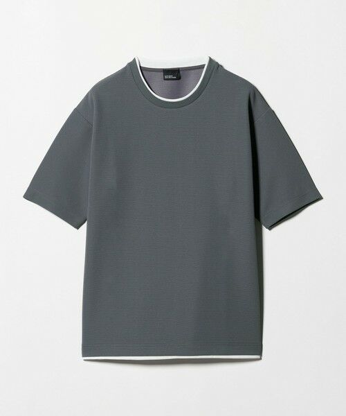 green label relaxing / グリーンレーベル リラクシング Tシャツ | 【WEB限定】JUST fit フェイクレイヤード Tシャツ カットソー -吸水速乾・抗菌- | 詳細4
