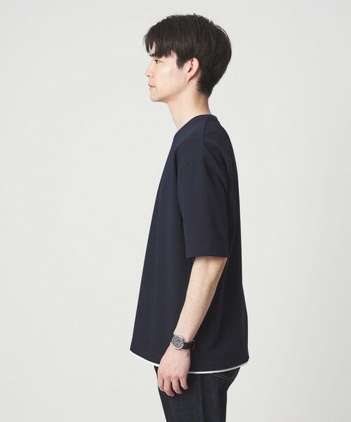 green label relaxing / グリーンレーベル リラクシング Tシャツ | 【WEB限定】JUST fit フェイクレイヤード Tシャツ カットソー -吸水速乾・抗菌- | 詳細23