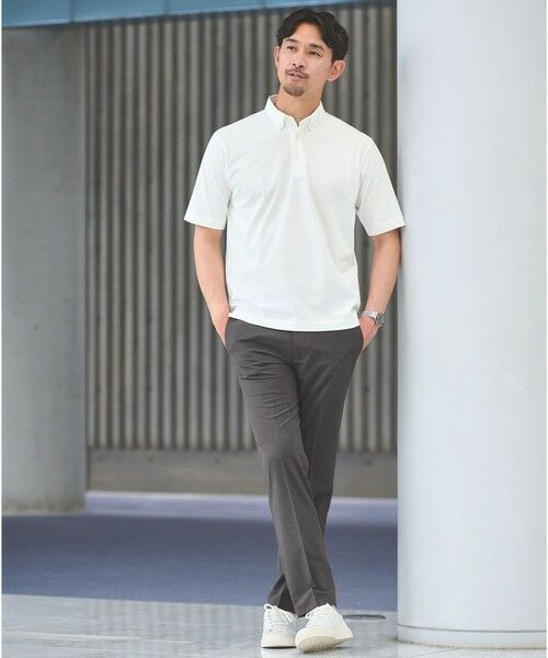 green label relaxing / グリーンレーベル リラクシング ポロシャツ | 【WEB限定】JUST fit デイリー ドライ ボタンダウン 半袖 ポロシャツ -吸水速乾・抗菌- | 詳細1