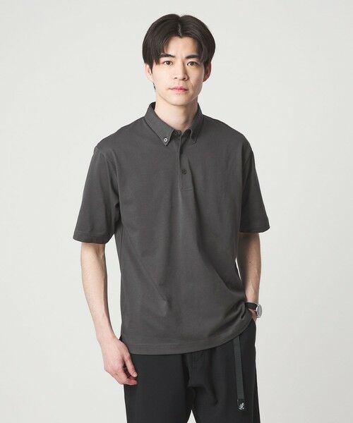 green label relaxing / グリーンレーベル リラクシング ポロシャツ | 【WEB限定】JUST fit デイリー ドライ ボタンダウン 半袖 ポロシャツ -吸水速乾・抗菌- | 詳細12