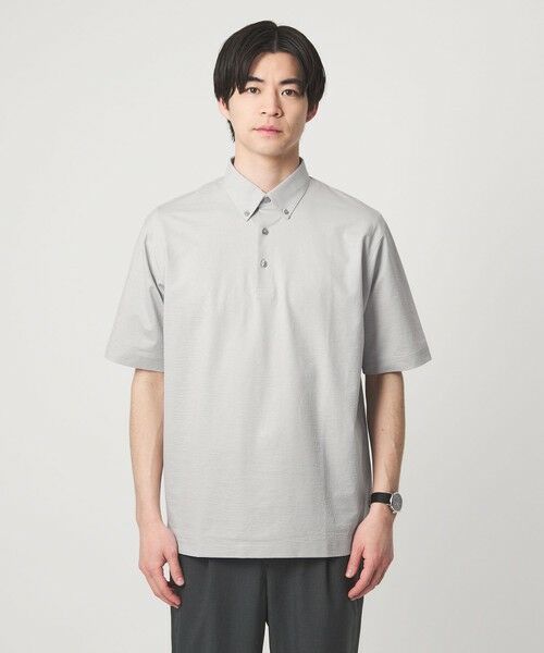 green label relaxing / グリーンレーベル リラクシング ポロシャツ | ドライ サッカー ボタンダウン 半袖 ポロシャツ -吸水速乾- | 詳細2