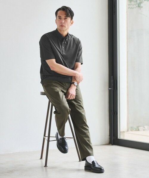 green label relaxing / グリーンレーベル リラクシング ポロシャツ | ドライ サッカー ボタンダウン 半袖 ポロシャツ -吸水速乾- | 詳細9