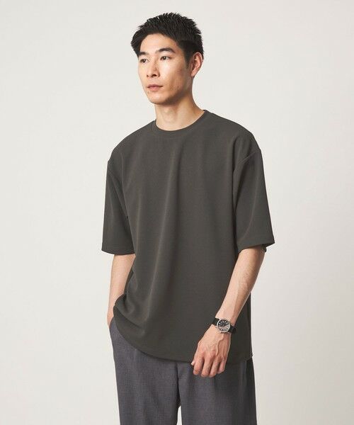 green label relaxing / グリーンレーベル リラクシング Tシャツ | アムンゼン ツイル クルーネック 半袖 Tシャツ カットソー -吸水速乾・UVカット・抗菌- | 詳細6