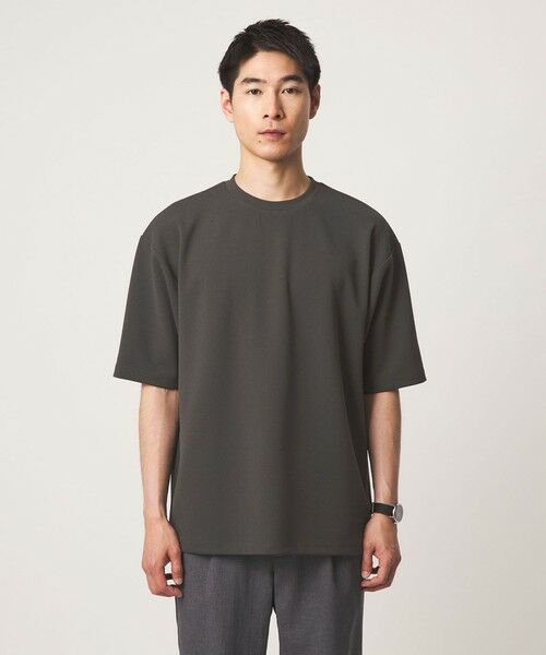 green label relaxing / グリーンレーベル リラクシング Tシャツ | アムンゼン ツイル クルーネック 半袖 Tシャツ カットソー -吸水速乾・UVカット・抗菌- | 詳細8