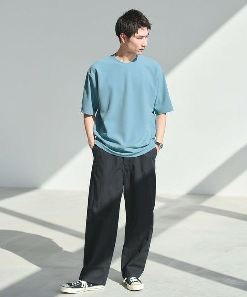 green label relaxing / グリーンレーベル リラクシング Tシャツ | アムンゼン ツイル クルーネック 半袖 Tシャツ カットソー -吸水速乾・UVカット・抗菌- | 詳細7