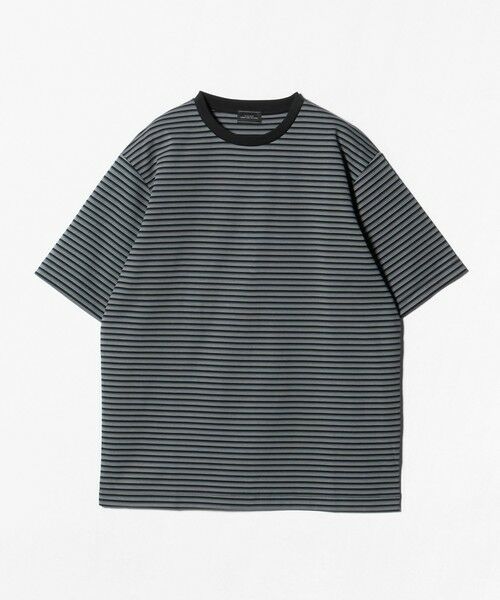 green label relaxing / グリーンレーベル リラクシング Tシャツ | ポンチ ボーダー クルーネック 半袖 Tシャツ カットソー | 詳細7