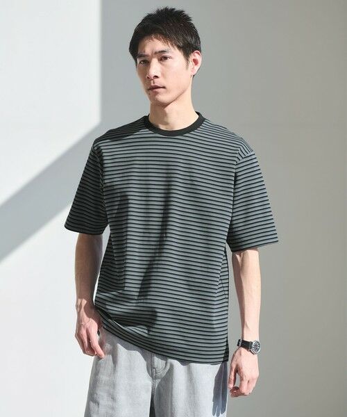 green label relaxing / グリーンレーベル リラクシング Tシャツ | ポンチ ボーダー クルーネック 半袖 Tシャツ カットソー | 詳細17